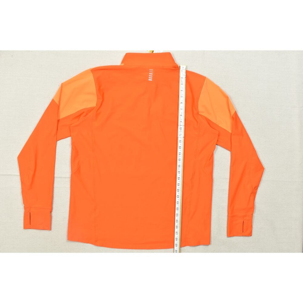 Under Armour UA Run HeatGear 1/4 Zip Orange Pullover Shirt Men's 2XL Fitted - Picture 3 of 8